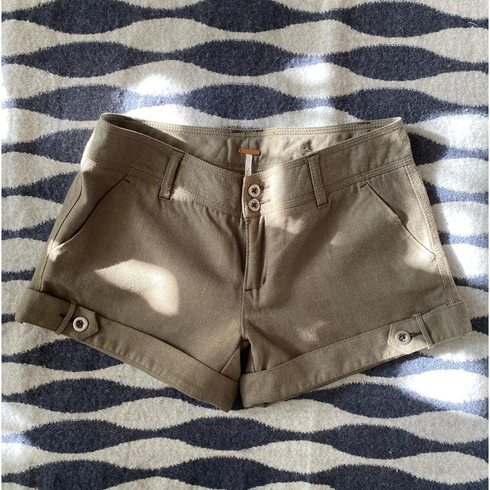 Free People vintage wool rayon lined short Shorts